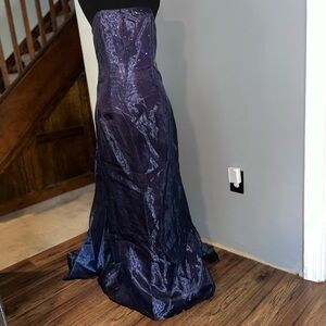 NWT Scott Mcclintock navy blue tulle dress - 8